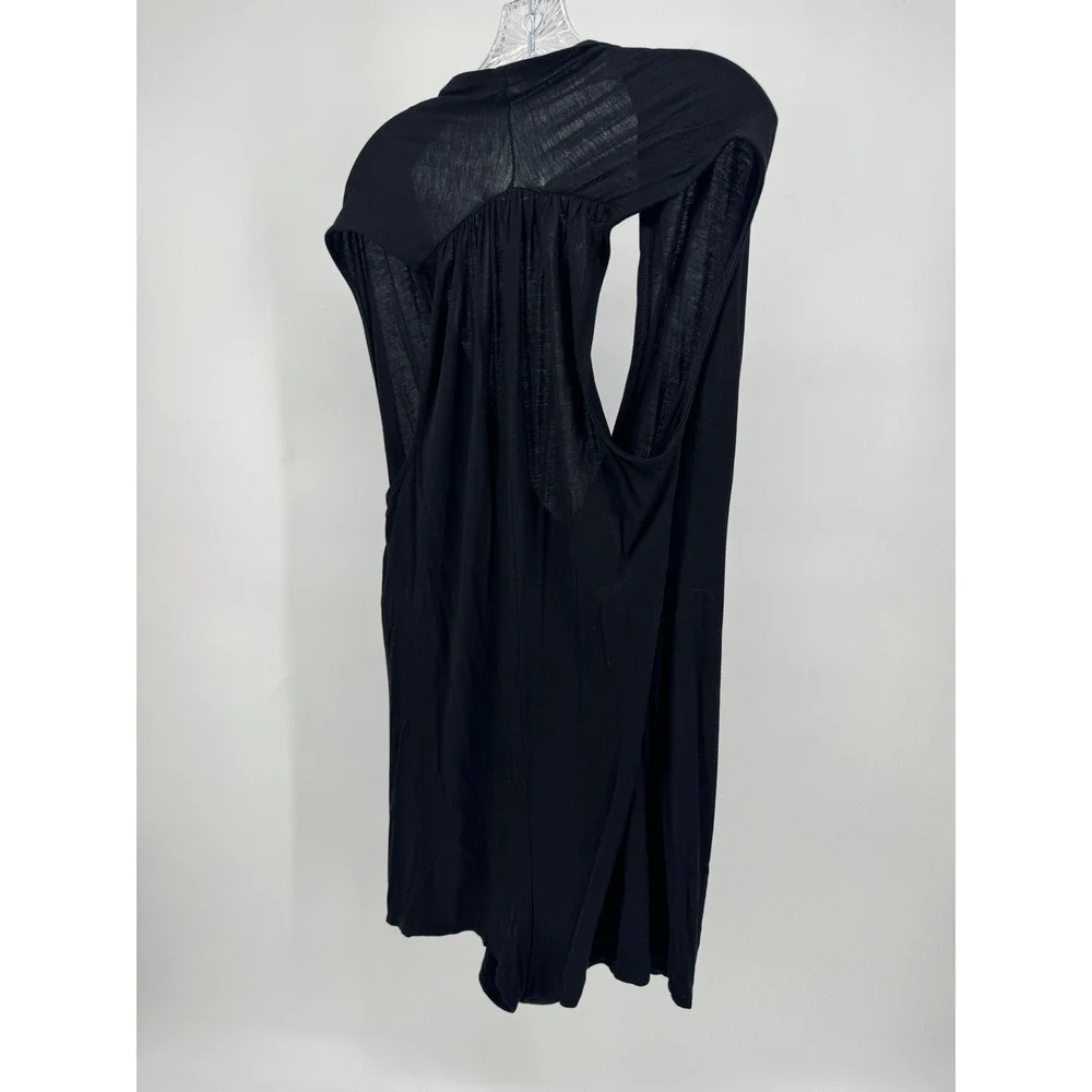 Free People FP Beach Romper Womens Small Black Wrap Draped Sleeveless Summer Bo